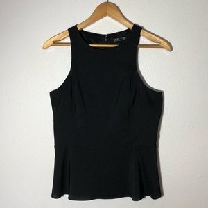 Express Black Peplum Tank Top Sz S